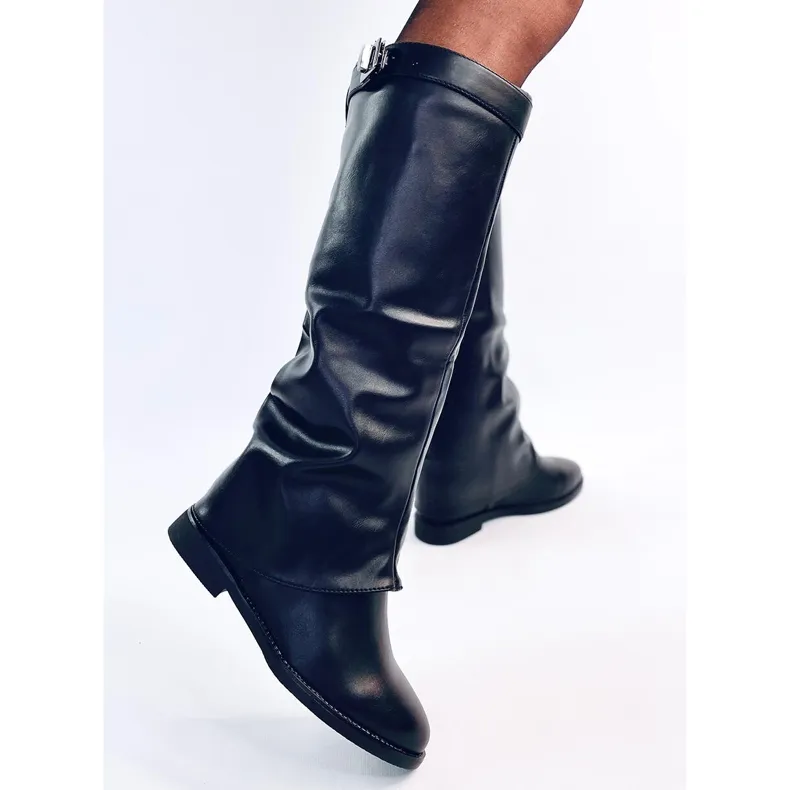 Annse Bottines double coupe noires le noir