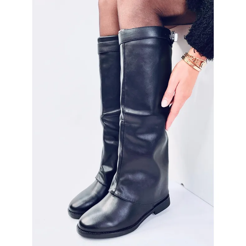 Annse Bottines double coupe noires le noir