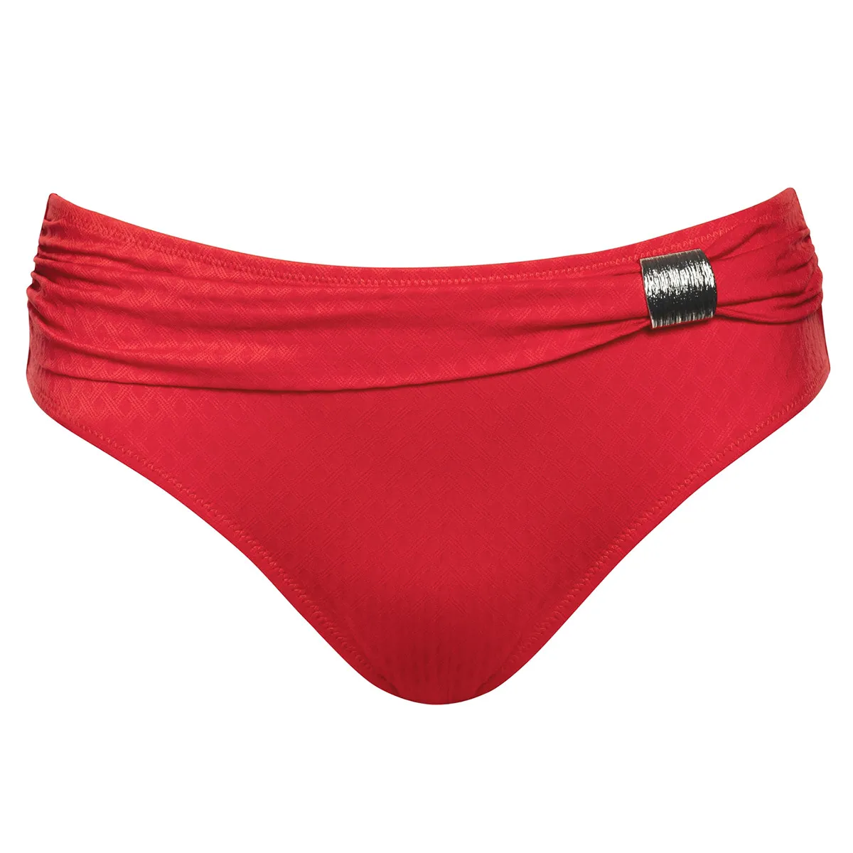 Bas de maillot de bain grande taille St. Tropez rouge de Ulla Dessous