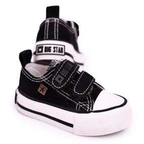 Baskets Basses Enfant Avec Velcro Big Star HH374200 Noir le noir