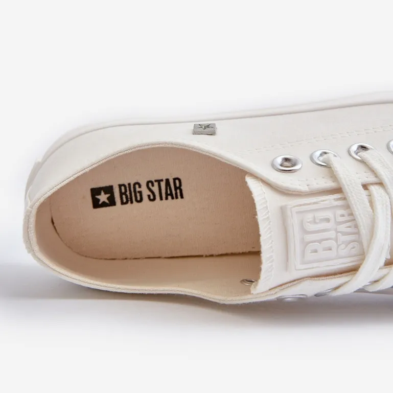 Baskets classiques pour femmes Big Star NN274285 blanc blanche