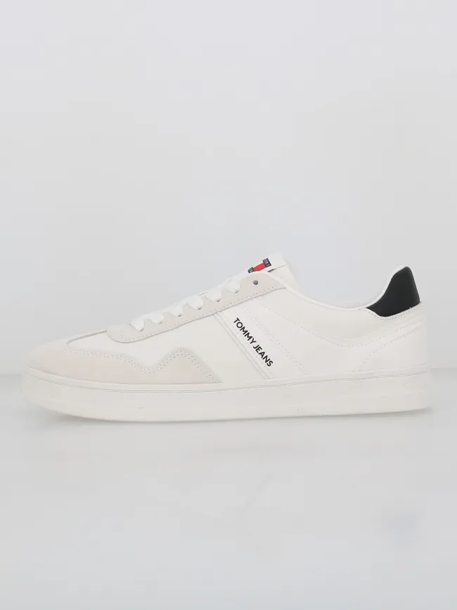 Baskets en cuir retro blanc homme - Tommy Jeans | wimod