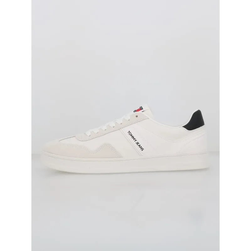 Baskets en cuir retro blanc homme - Tommy Jeans | wimod