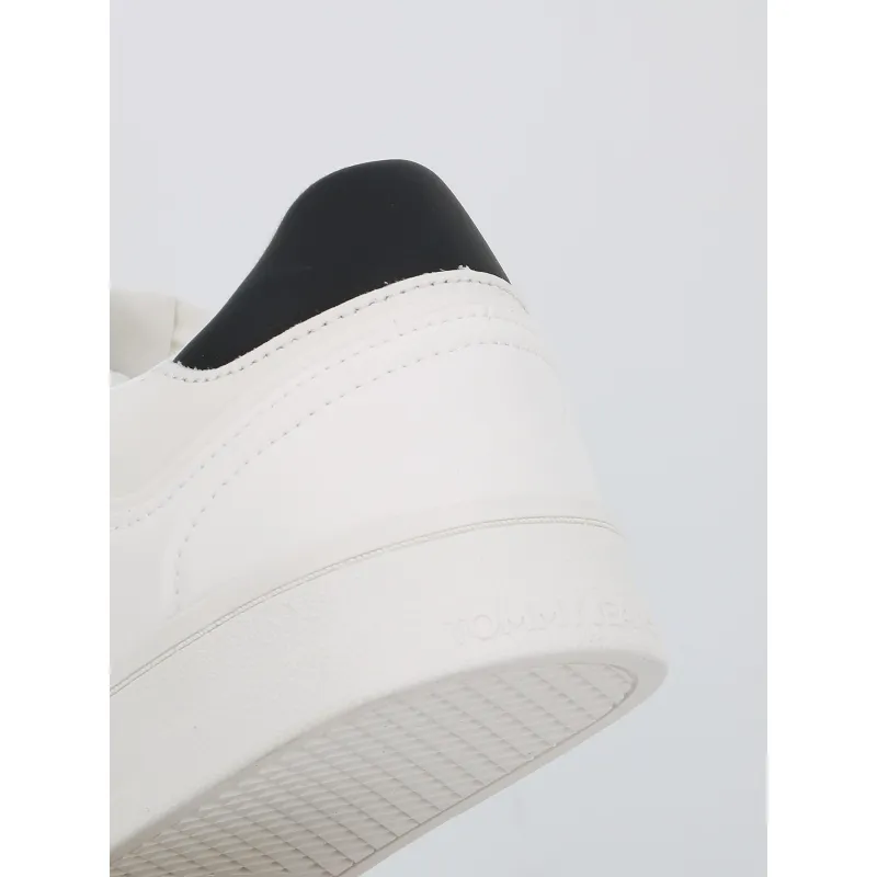 Baskets en cuir retro blanc homme - Tommy Jeans | wimod