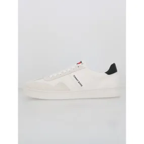 Baskets en cuir retro blanc homme - Tommy Jeans | wimod