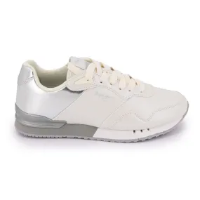 Baskets London W Soft Part Factory Blanc Femme PEPE JEANS à prix 