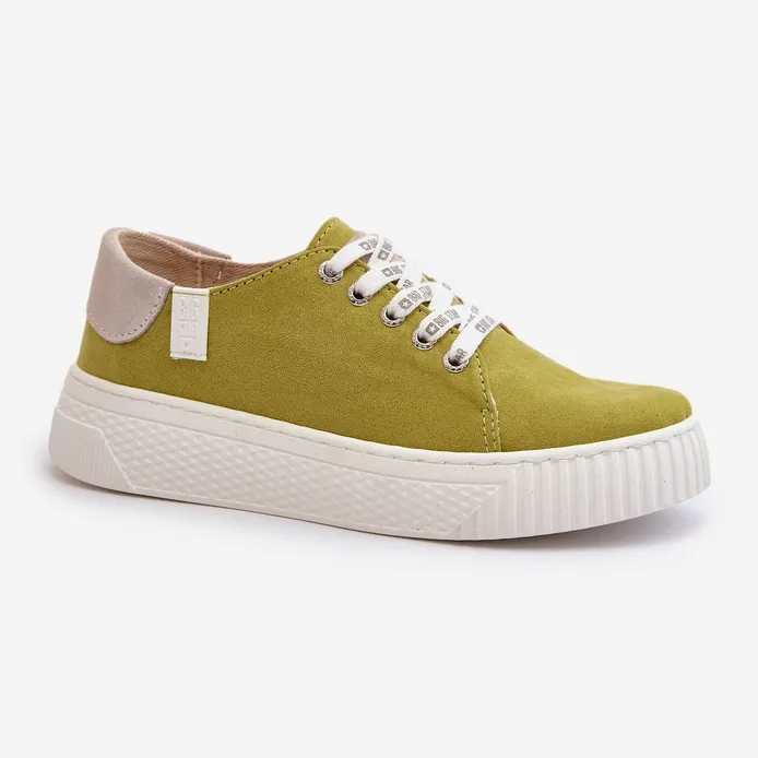 Baskets pour femmes avec système de mousse à mémoire de forme Big Star NN276003 Lime vert