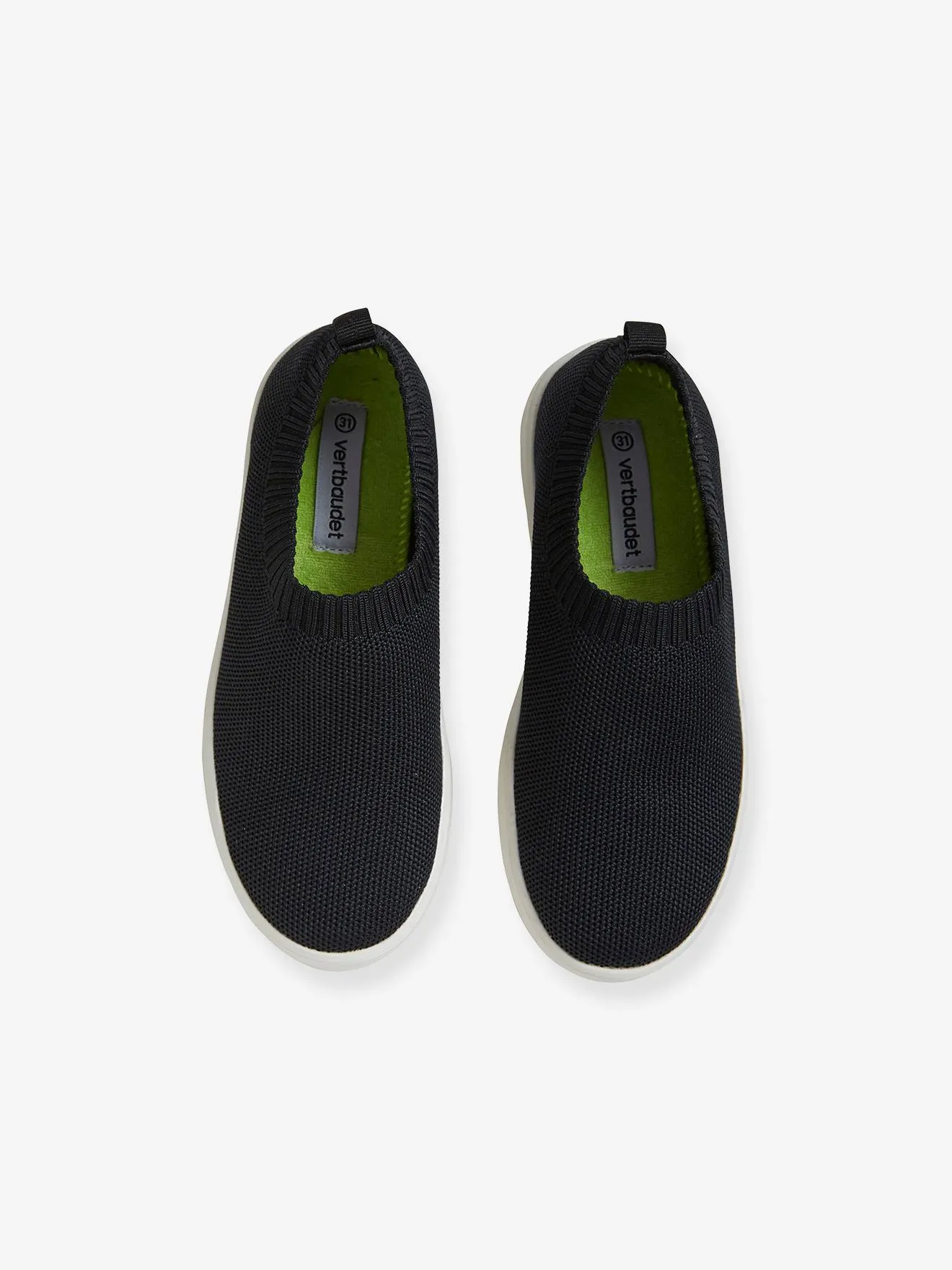 Baskets slip-on fille éco-responsables noir - Vertbaudet