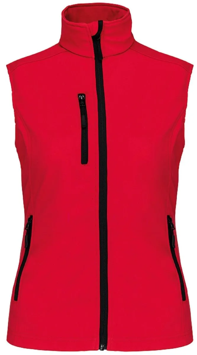 Bodywarmer softshell - gilet sans manches - K404 - rouge - Femme 