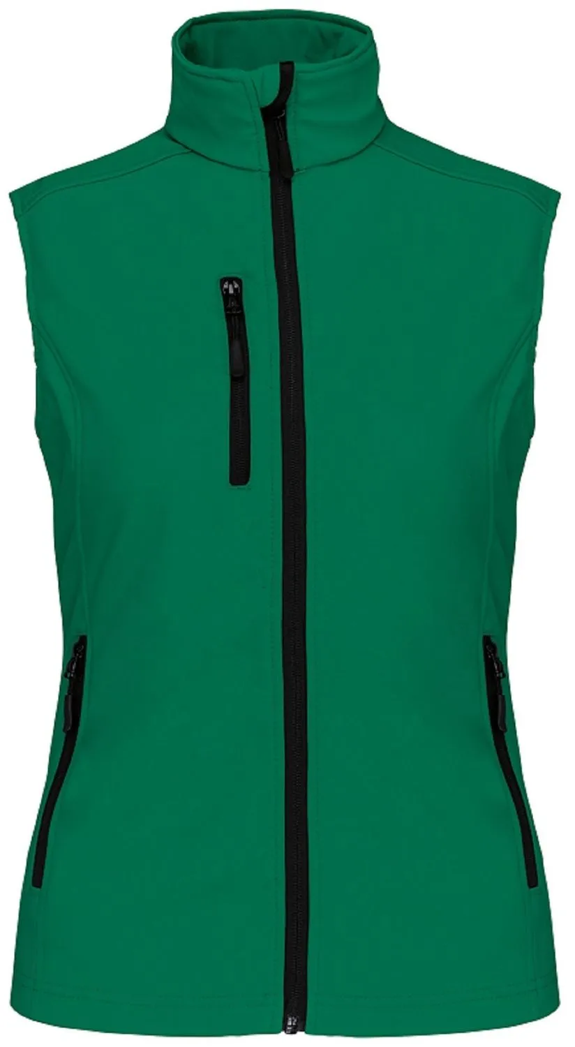 Bodywarmer softshell - gilet sans manches - K404 - vert kelly - Femme 