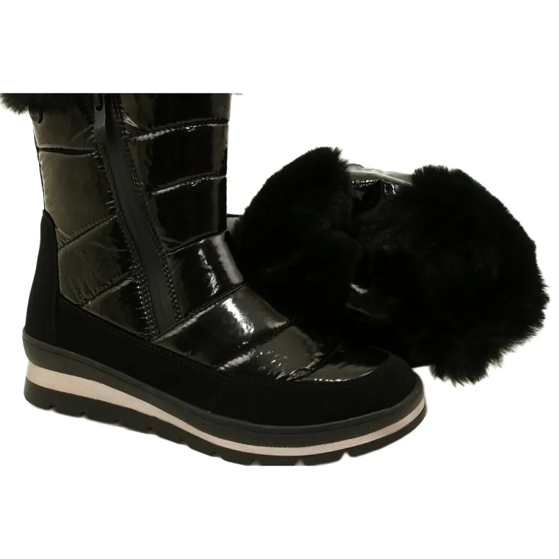 Bottes de neige imperméables Caprice 9-26433-41 019 Noir le noir