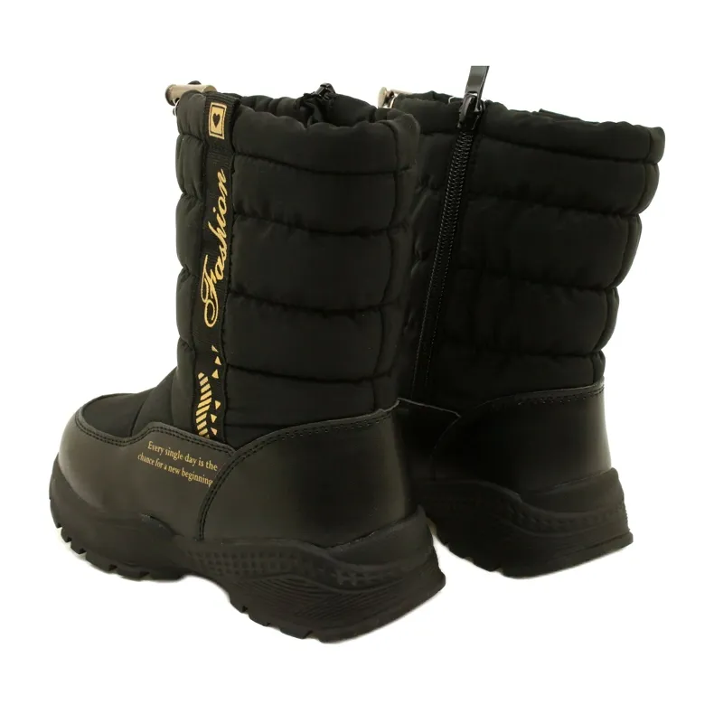 Bottes de neige pour enfants Miss Evento 22DZ23-5274 Noir le noir