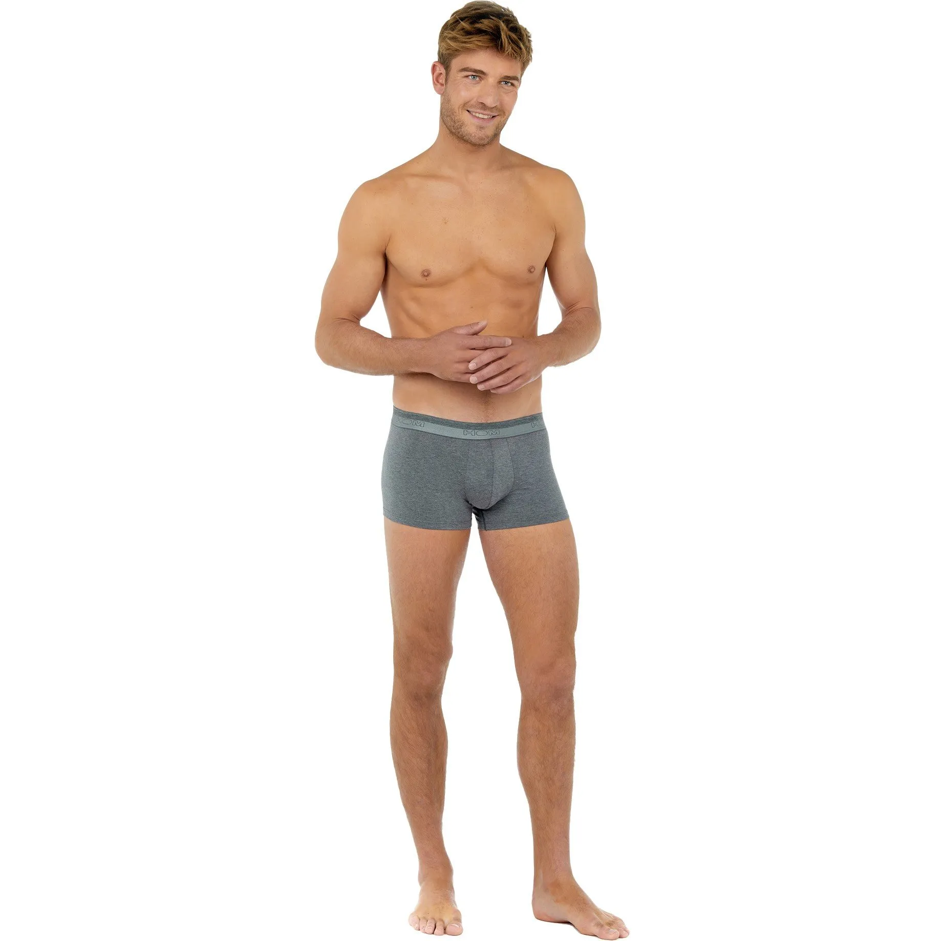 Boxer CLASSIC gris - HOM : vente shorty boxers homme HOM sur Homéose