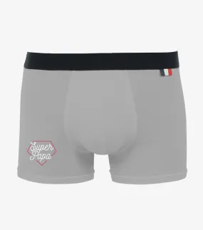 Boxer Homme Gris - Super Papa