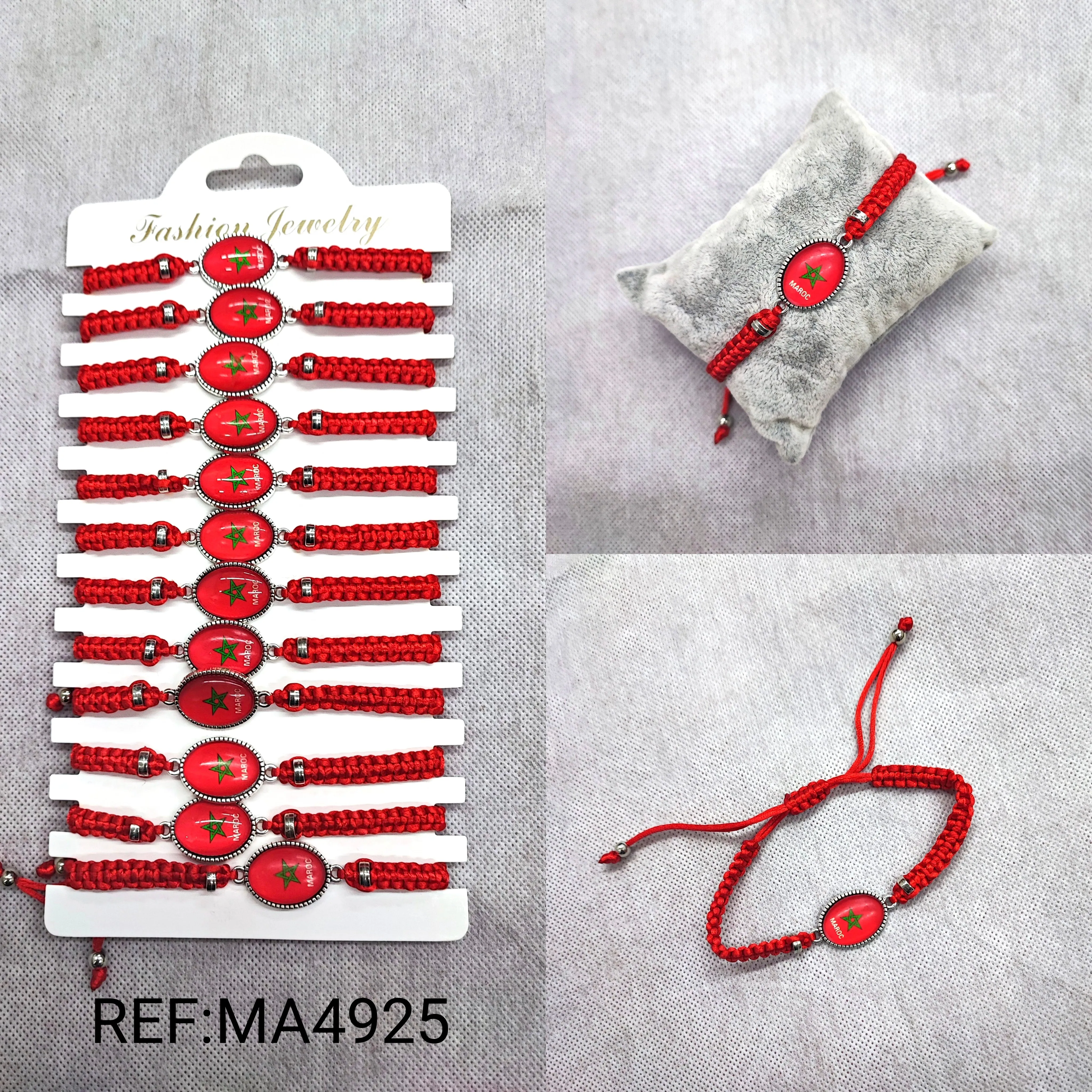 Bracelet drapeau Maroc (x12)