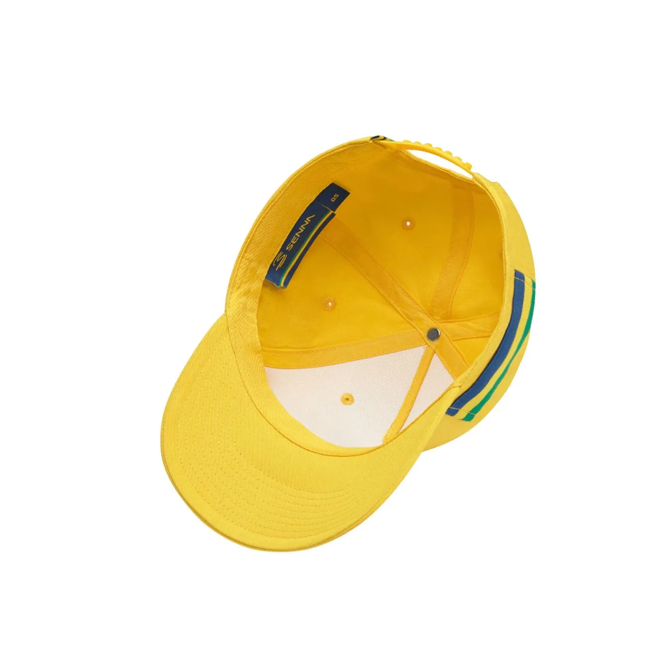 Casquette AYRTON SENNA Stripe Jaune SEN24_CAS_STJ