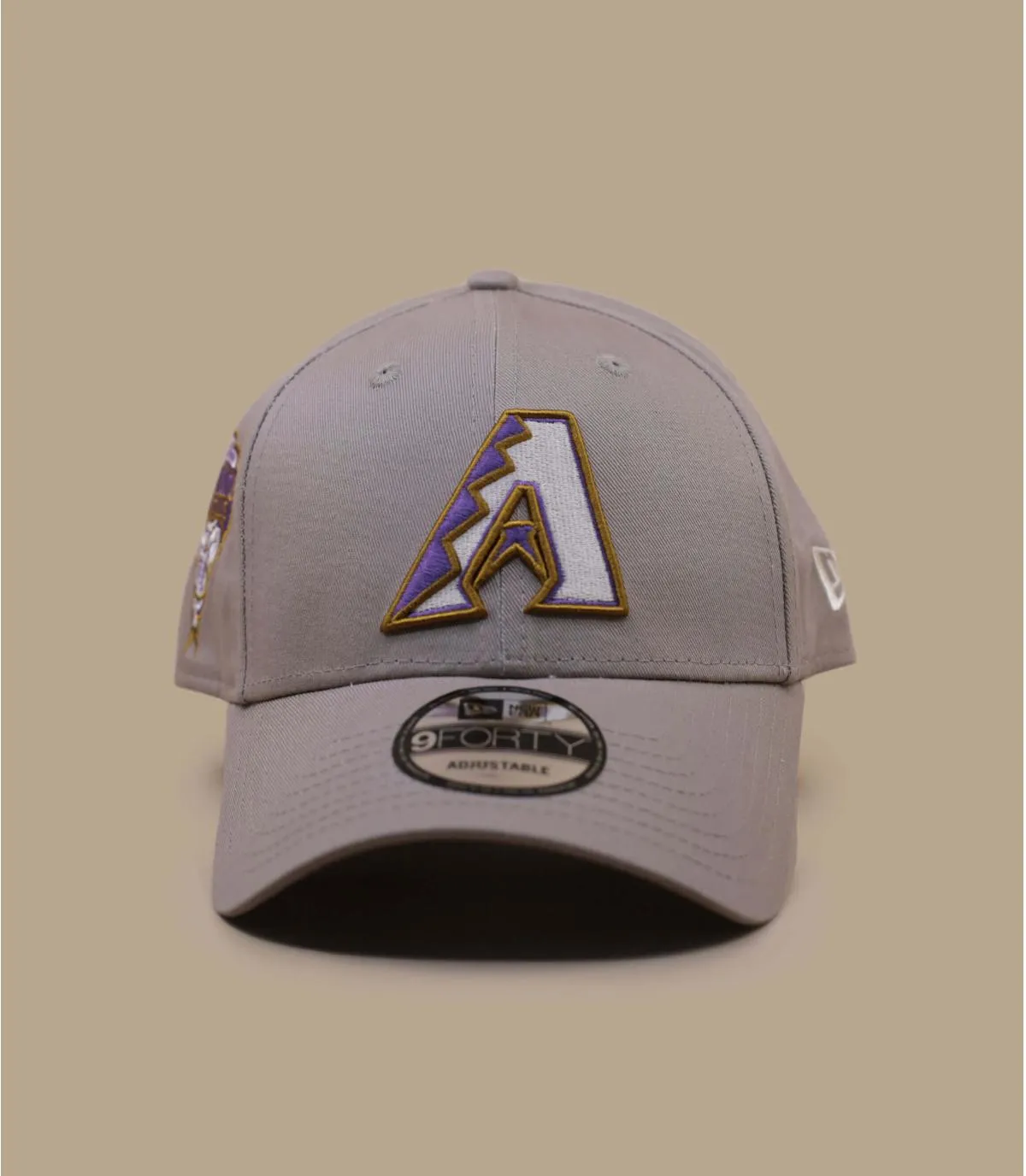 casquette baseball arizona diamondbacks beige - Casquette Cooperstown Diamondbacks Neutral Patch 9Forty ash brown New Era : Head