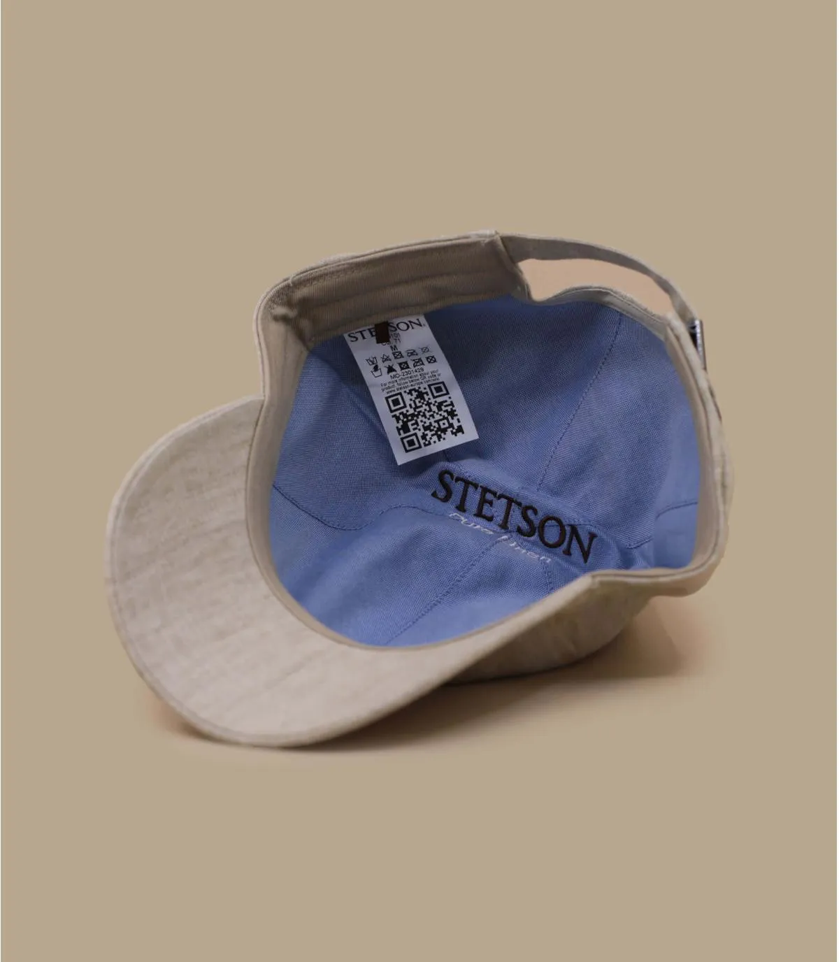  - Casquette Baseball Cap Linen beige Stetson : Headict