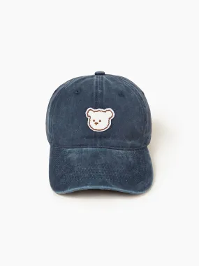 Casquette de baseball brodée d'un ours