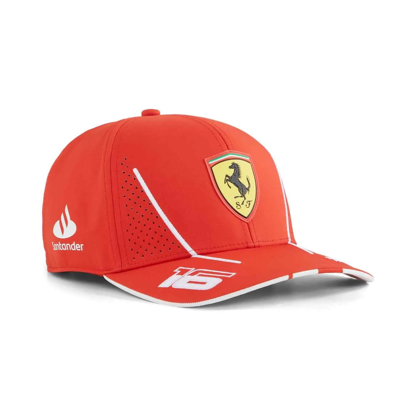 Casquette FERRARI F1 Charles Leclerc Rouge FER24_CAS_LEC