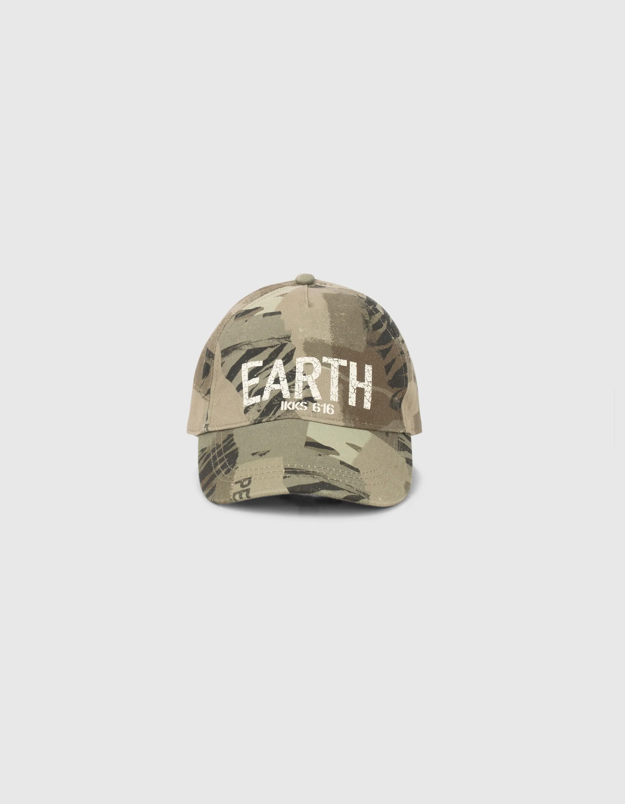 Casquette kaki imprimé camouflage garçon