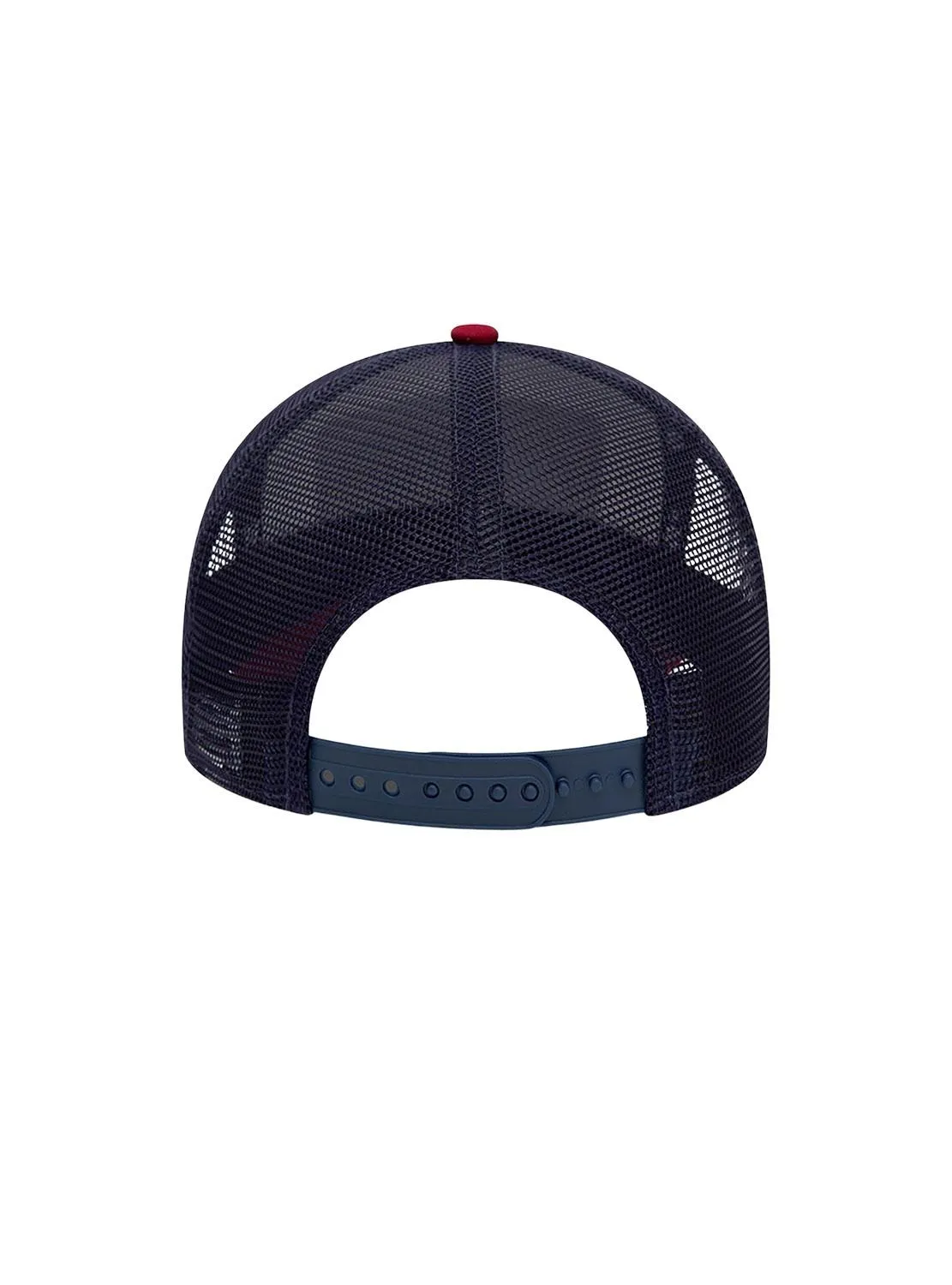 Casquette New Era Patch Trucker Grenat Marine