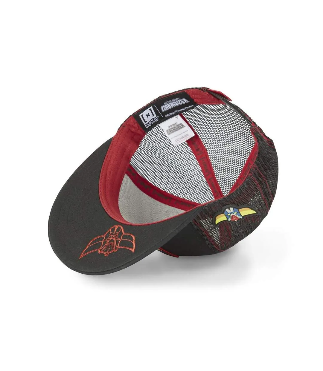 Casquette snapback  visière plate avec filet Goldorak Capslab