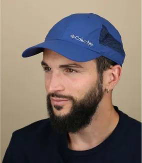 casquette technique bleu - Tech Shade carbon Columbia : Headict