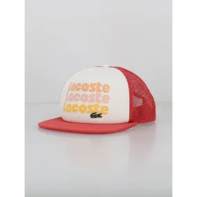 Casquette trucker imprimé logo ocre  - Lacoste | wimod