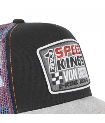 Casquette trucker SPEED grise et noire VON DUTCH