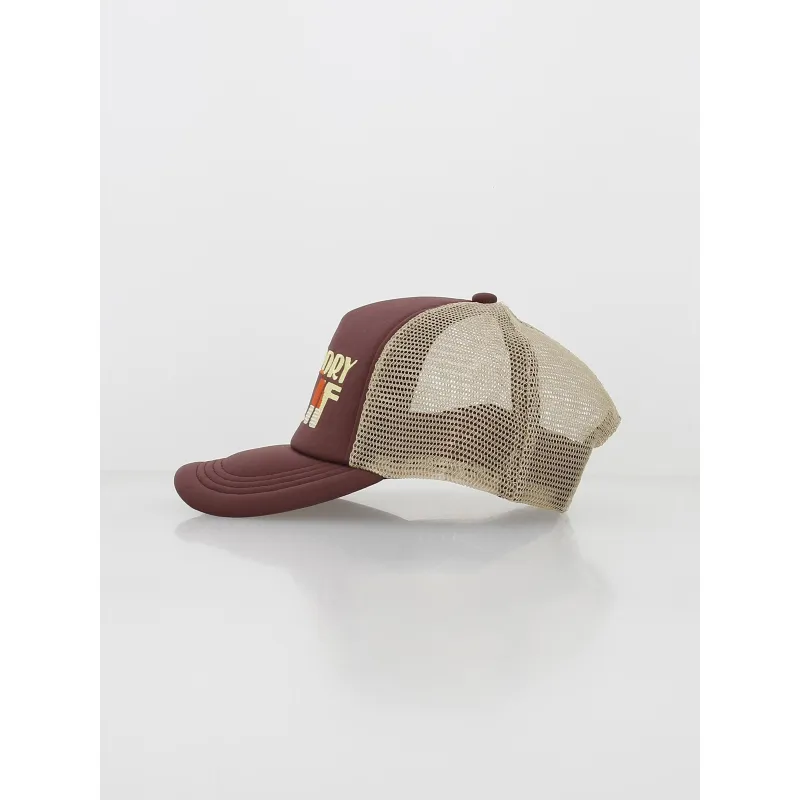 Casquette vintage trucker calif bordeaux - Superdry | wimod