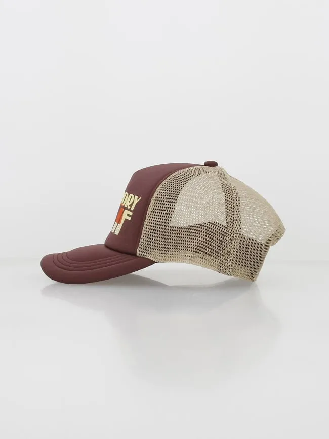 Casquette vintage trucker calif bordeaux - Superdry | wimod