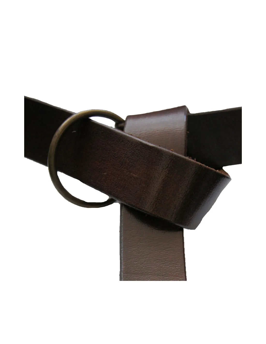 Ceinture en cuir avec motif celtique, couleur marron foncé ⚔️ Boutique Épées