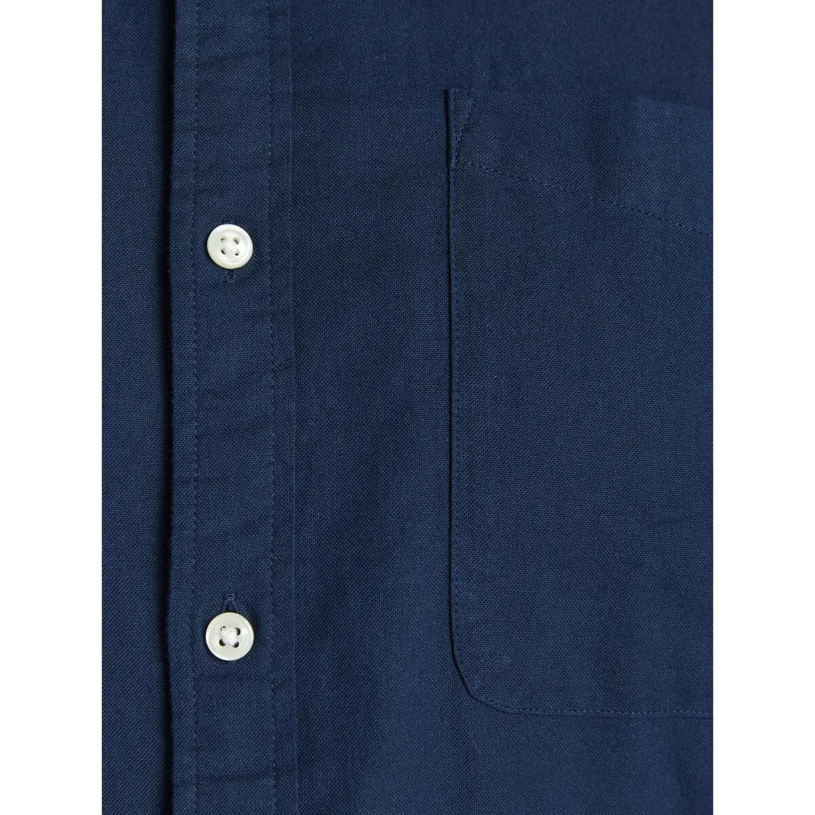 Chemise à boutons Slim Fit Col boutonné Manches longues Bleu Marine en coton Hugo Jack & Jones - Chemise Homme sur