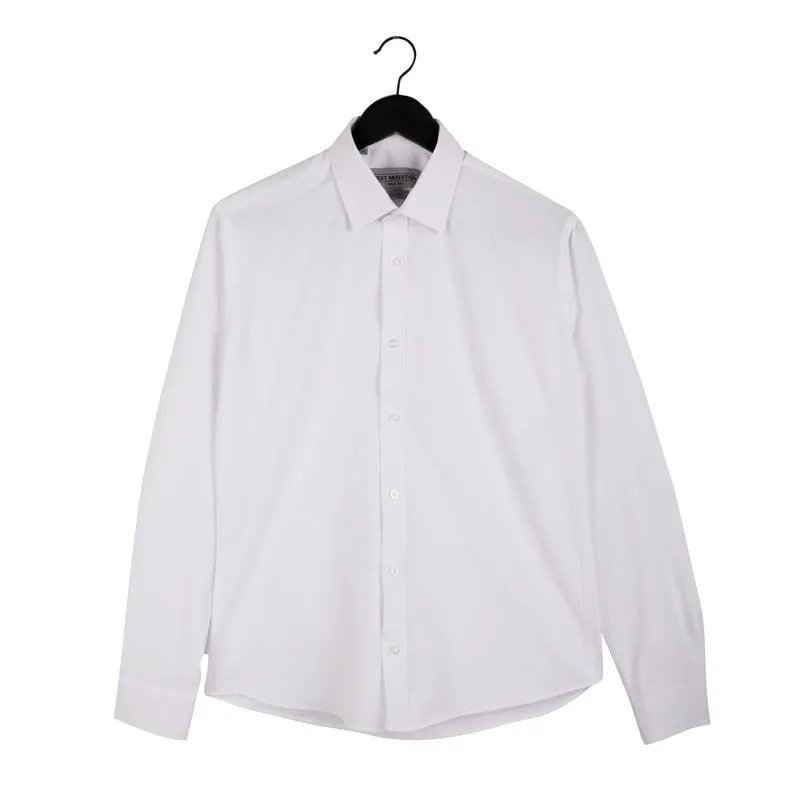 Chemise ajustée style Oxford slim fit blanc Homme BEST MOUNTAIN à 