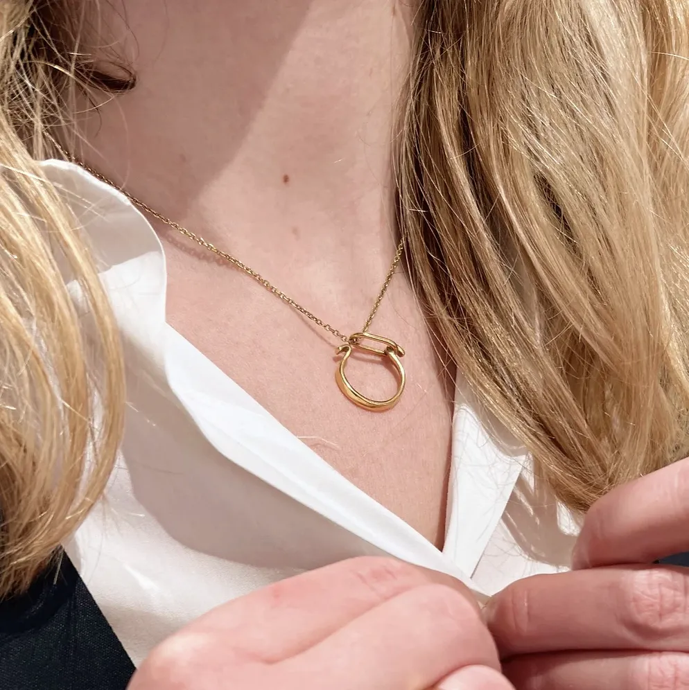 Collier bronze plaqué or 23k - Agnes – Label AÉ Paris