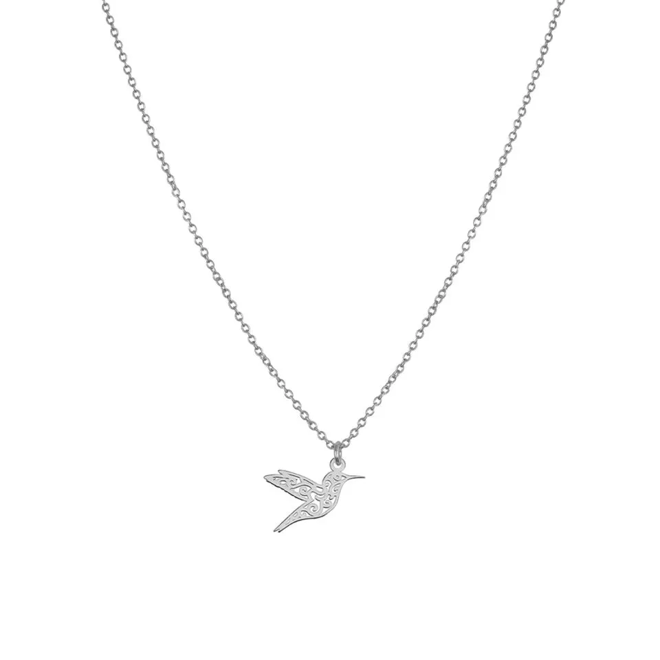 Collier colibri Argent