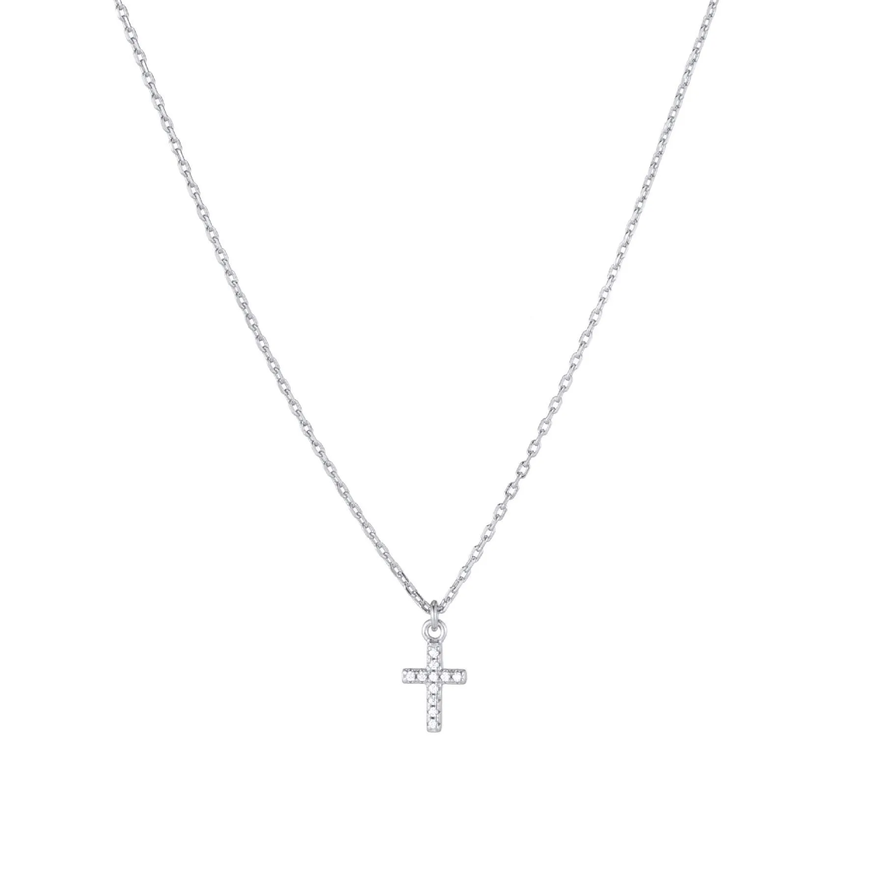 Collier Croix Argent 925 rhodié