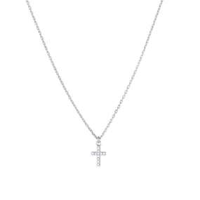 Collier Croix Argent 925 rhodié