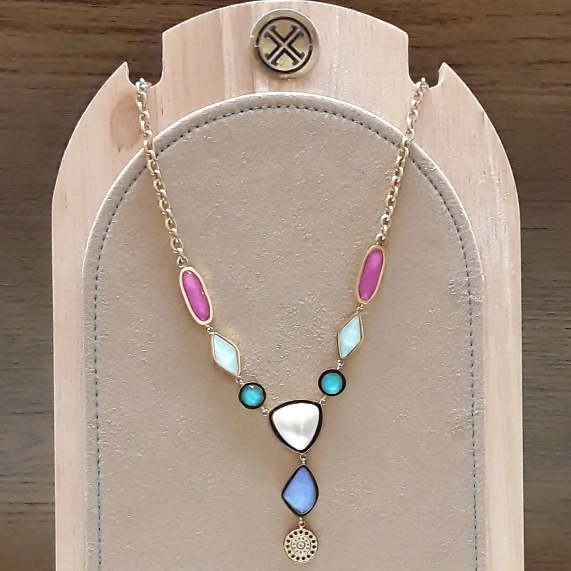 Collier pierres multicolores - Anartxy 