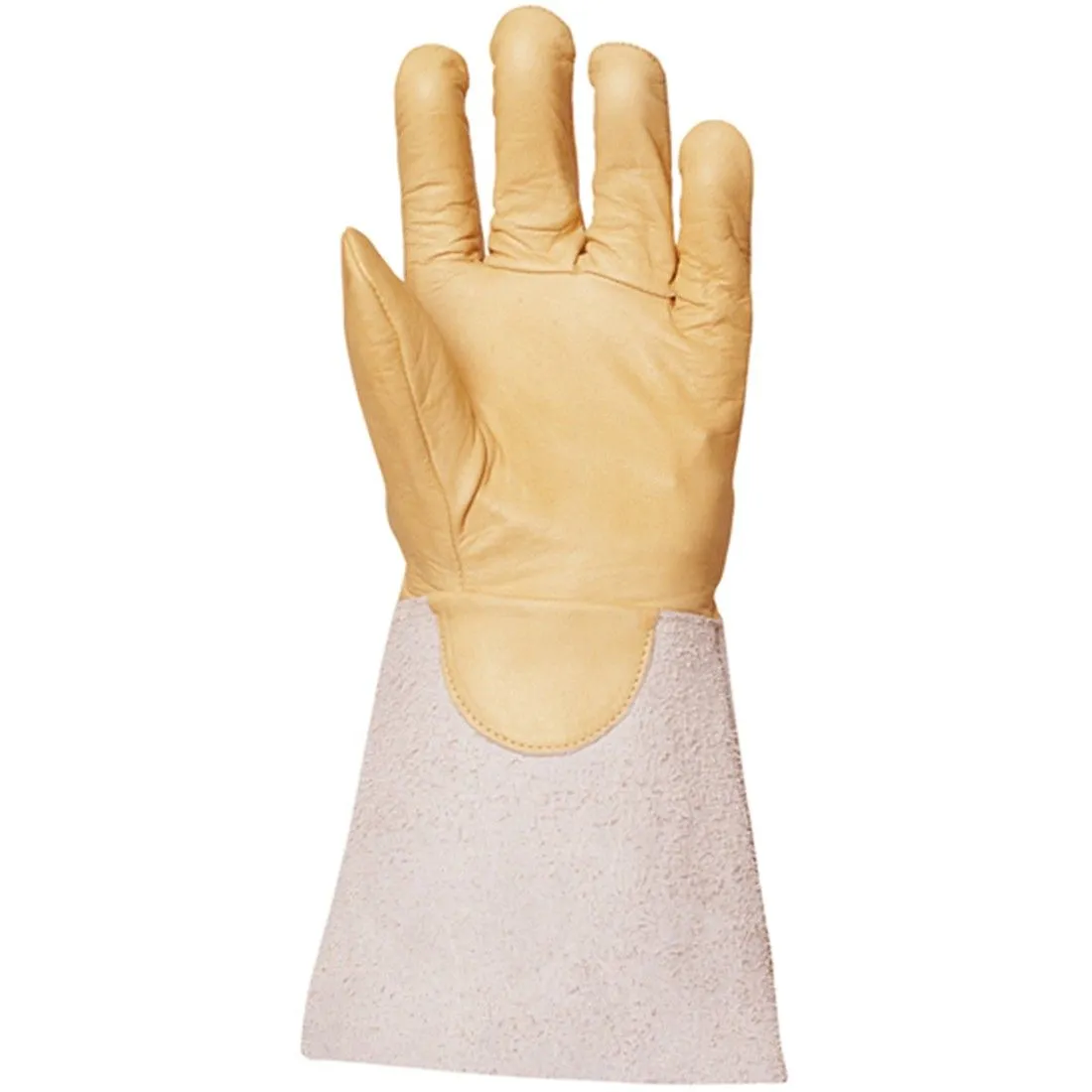 Coverguard - Sur gants électricien hydrofuge jaune beige manchette 15cm EUROHEAT 2550 (Pack de 12)