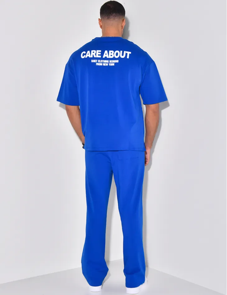 Ensemble pantalon et t-shirt "Care about" / 60453 - JEANS INDUSTRY