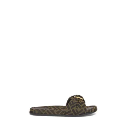 Fendi Feel - Sandales en jacquard FF marron | Fendi