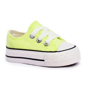 FRROCK Baskets Enfant Brocade Lime Neon Misty jaune