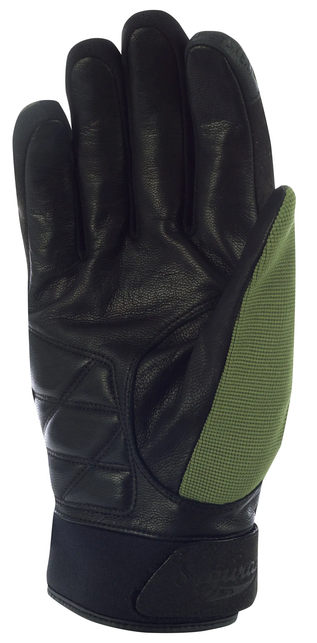 Gants Segura Zeek Evo kaki noir, gant moto mi-saison homme