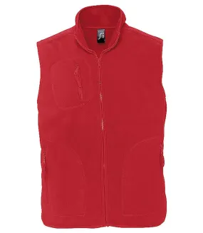 Gilet sans manches bodywarmer polaire unisexe - 51000 - rouge