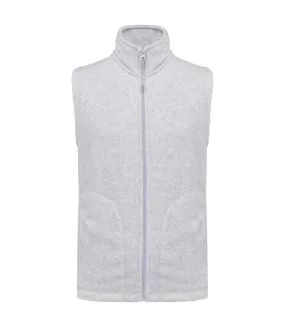 Gilet sans manches micro polaire homme - K913 - blanc chiné ash