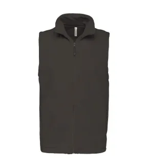 Gilet sans manches micro polaire homme - K913 - gris foncé