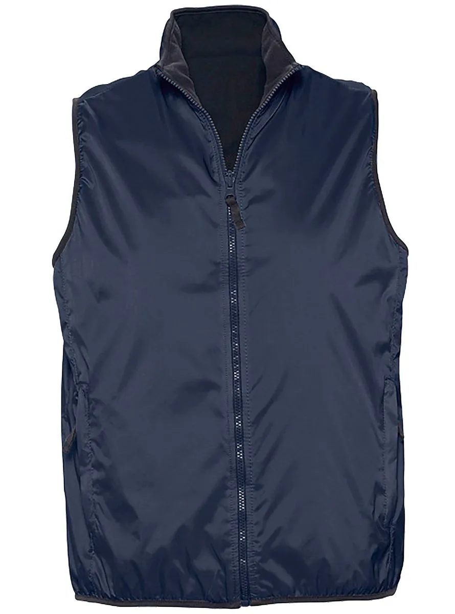 Gilet sans manches réversible imperméable doublé 44001 - bleu marine - unisexe 