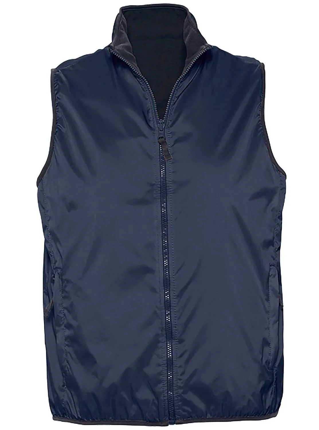 Gilet sans manches réversible imperméable doublé 44001 - bleu marine - unisexe 